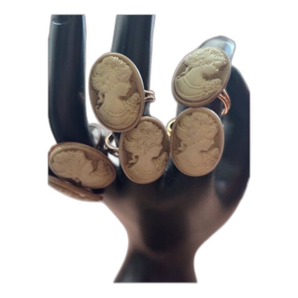 Handmade Jewelry - Handmade Cameo Ring | Coquette & Vintage Style | Adjustable